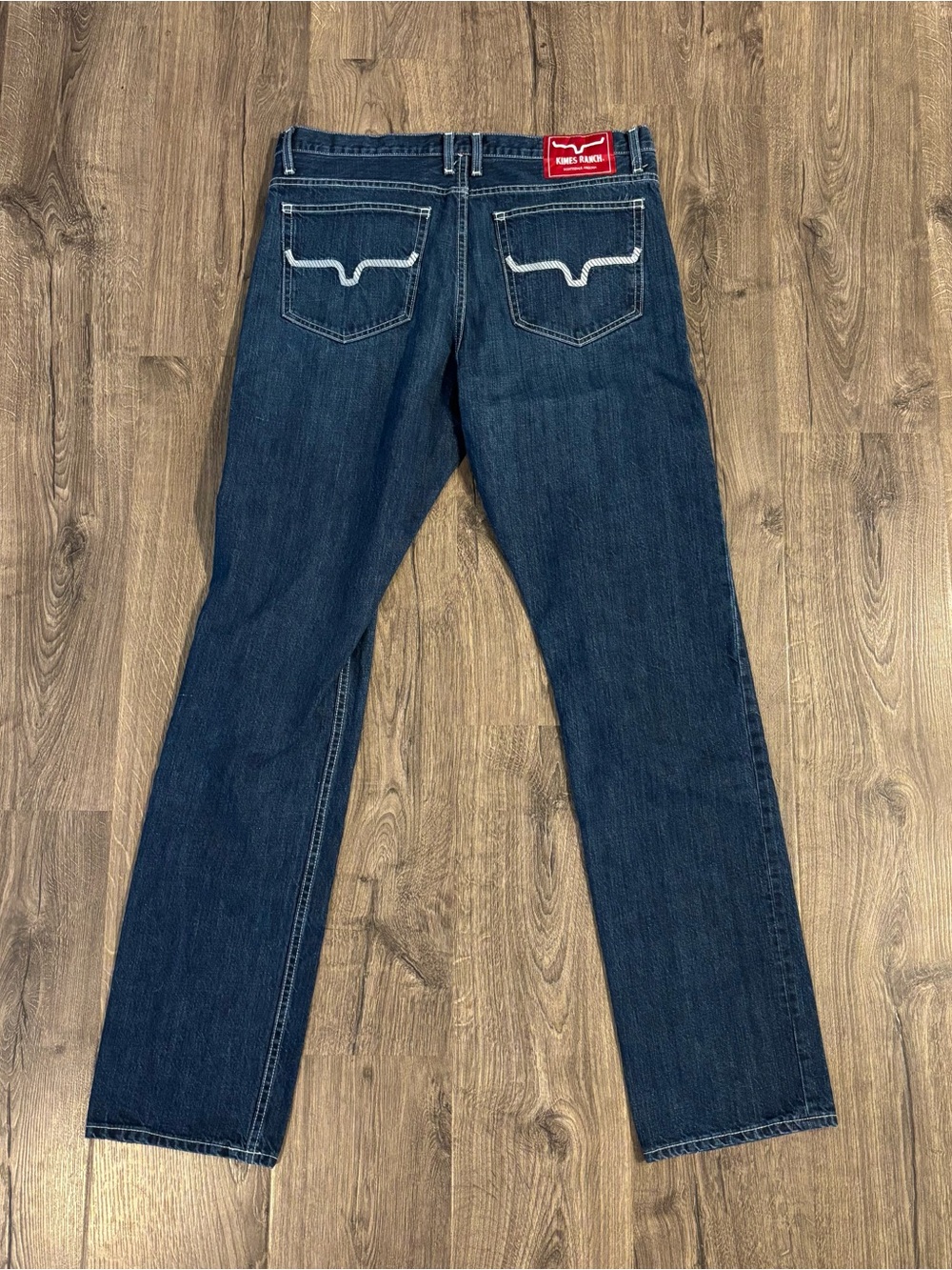 Kimes Ranch Thomas Jeans Mens 36x34 Dark Wash Straight Leg Western Cowboy USA